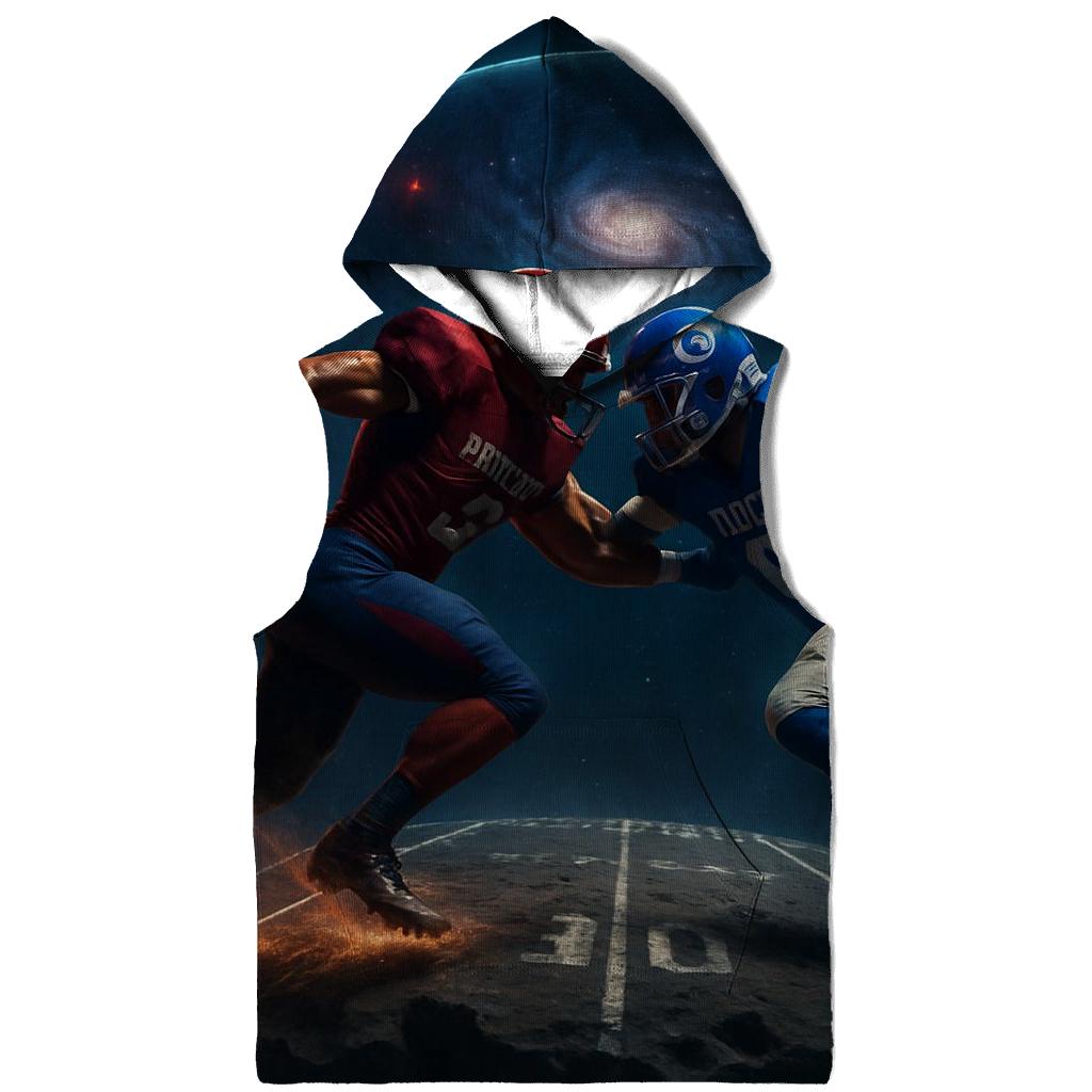 Asteroid Gridiron Clash Braves Versus Cubs zip-up hoodies
