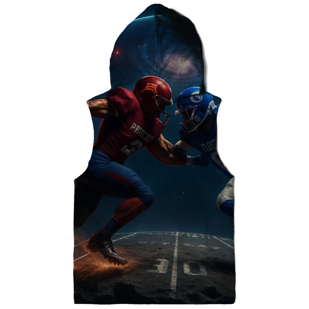Asteroid Gridiron Clash Braves Versus Cubs zip-up hoodies
