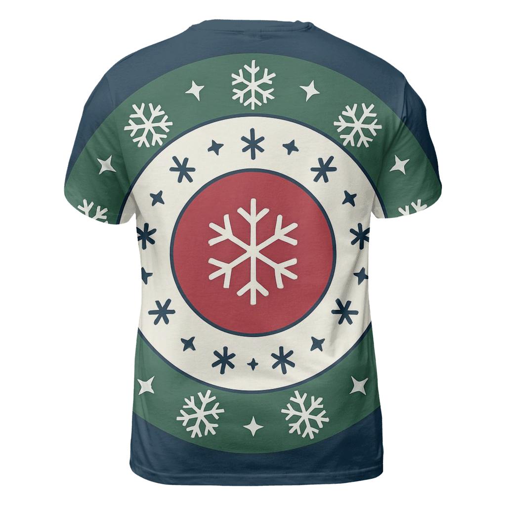 Snowflake Orbit Ornament Rings creative print fashion shirts