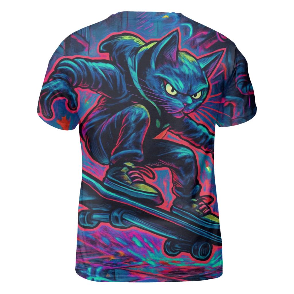 Prismatic Skatepark Alley Cat Mirage creative print fashion shirts
