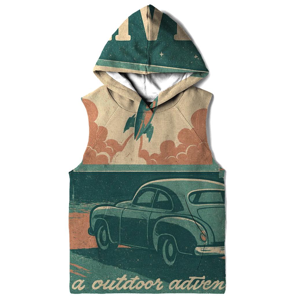 Weathered Space Age Drive In Cinema Poster hoodie designs