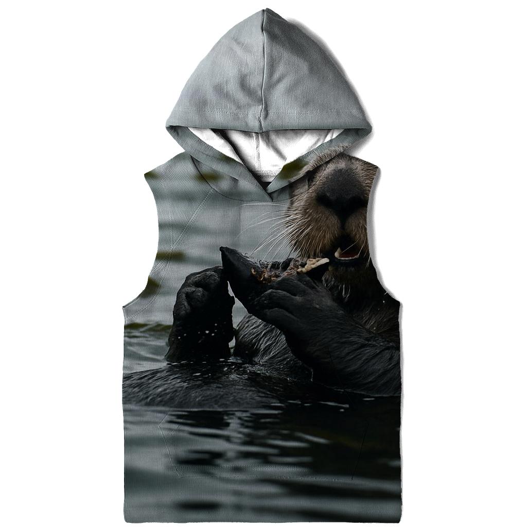 Tidepool Sentinel Sea Otter embroidered hoodies