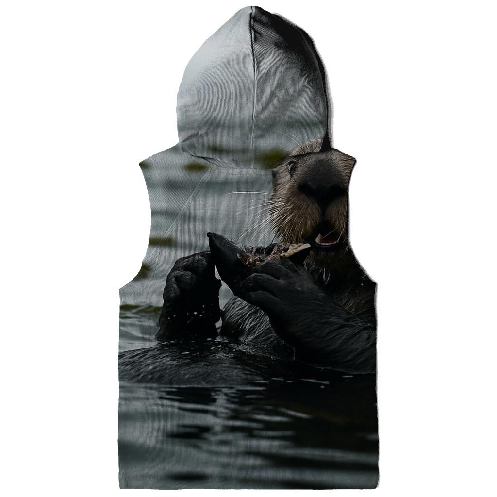 Tidepool Sentinel Sea Otter embroidered hoodies
