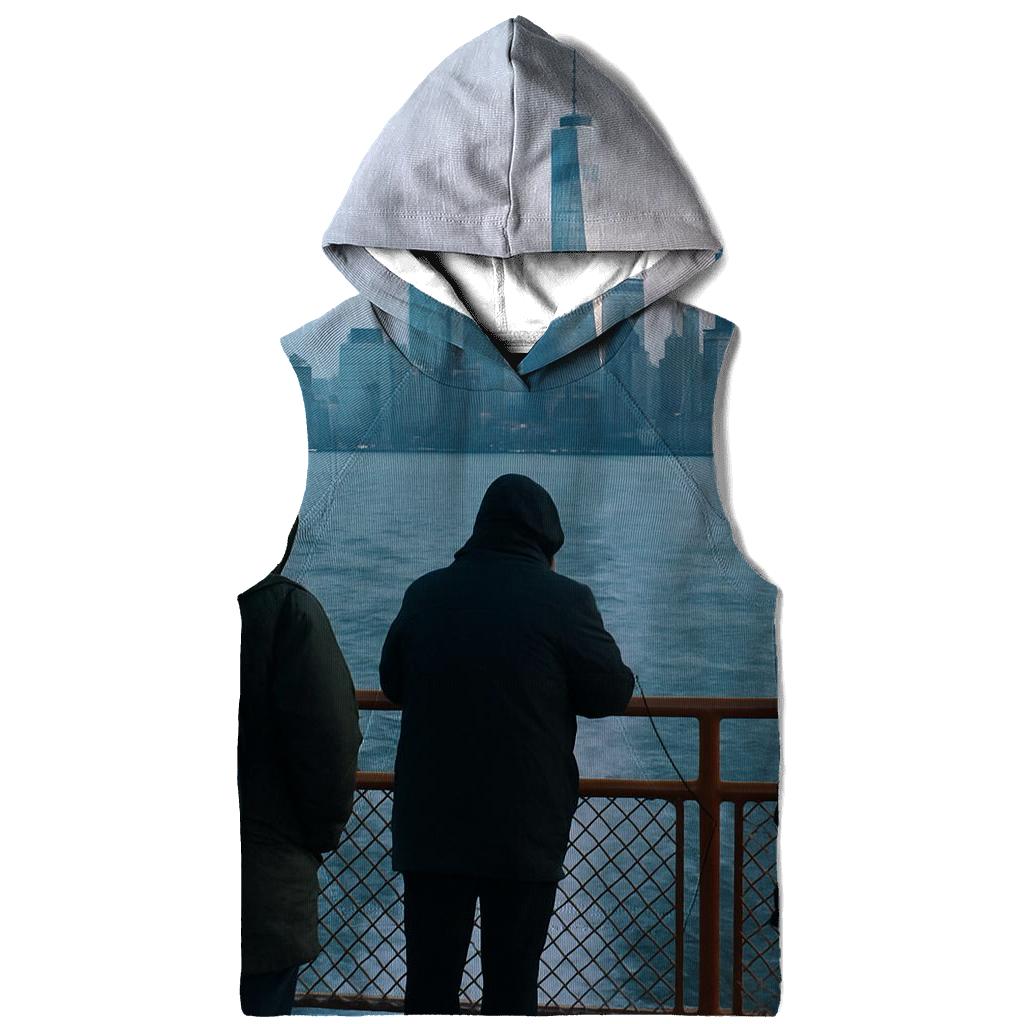 First Ferry Light Over Lower Manhattan zip-up hoodies