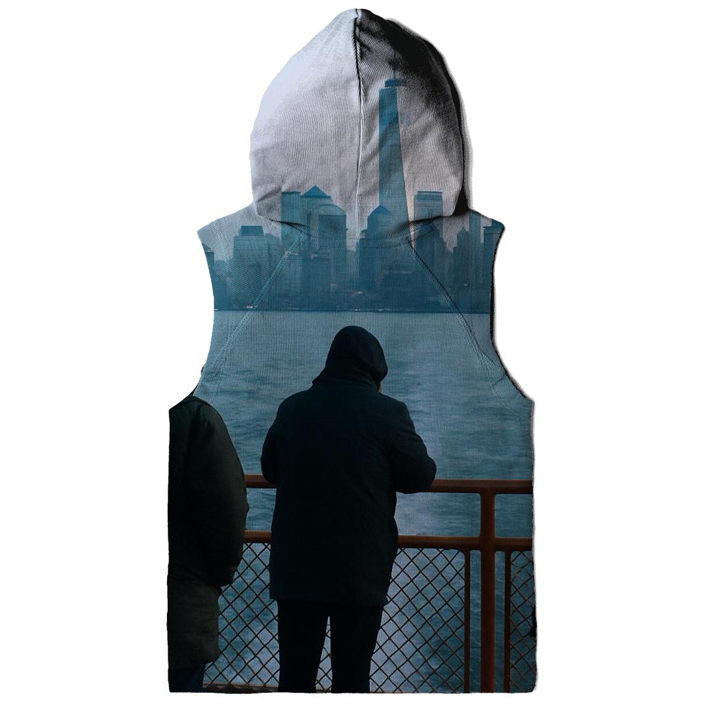 First Ferry Light Over Lower Manhattan zip-up hoodies