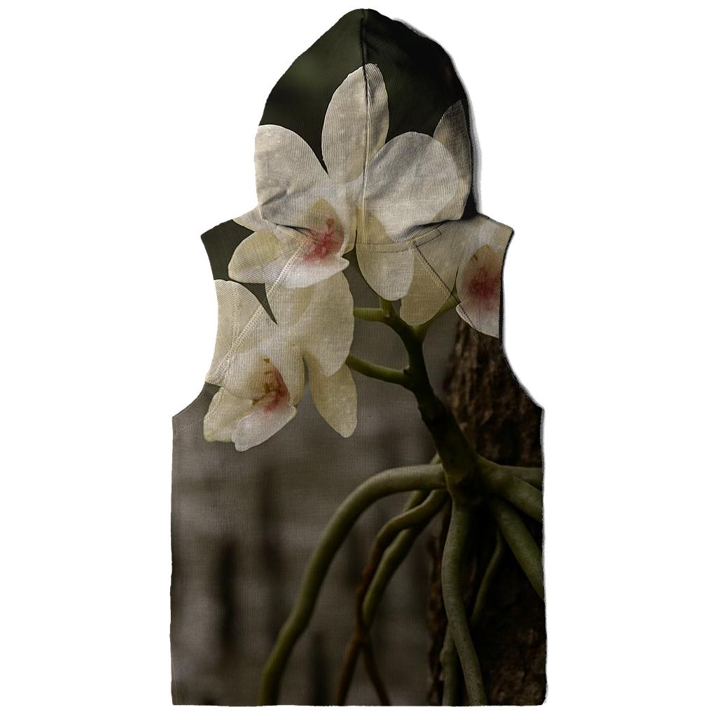 Epiphyte Orchid Roots On Mangrove Bark After Rain embroidered hoodies