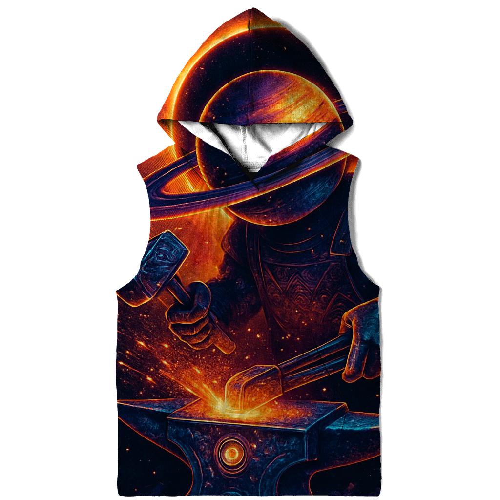 Clockwork Eclipse Forge printed hoodies