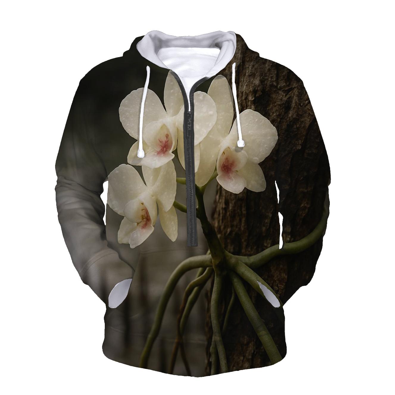Epiphyte Orchid Roots On Mangrove Bark After Rain hoodie trends