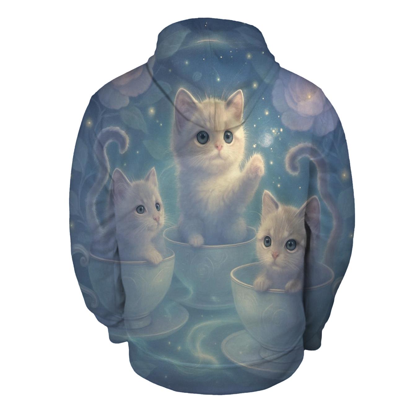Moonlit Teacup Kitten Carousel hoodie styles