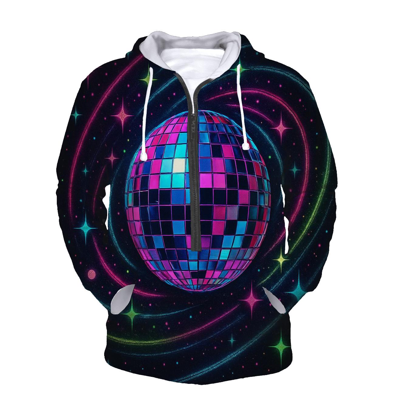 Neon Disco Orbital designer hoodies