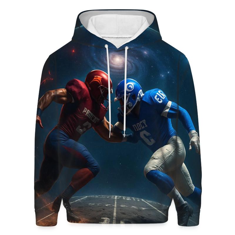 Asteroid Gridiron Clash Braves Versus Cubs zip-up hoodies