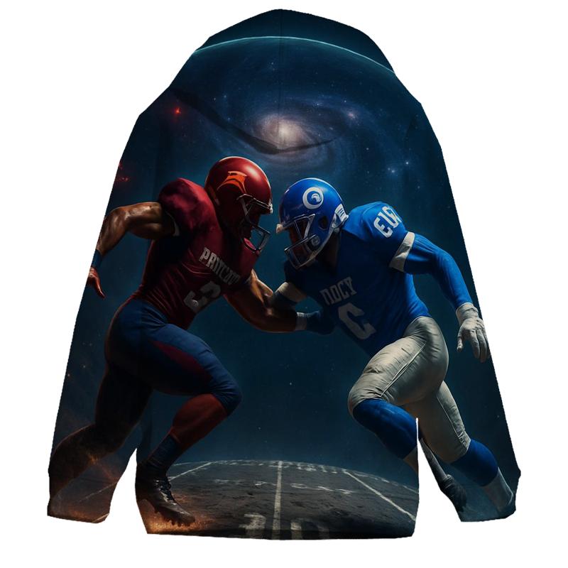 Asteroid Gridiron Clash Braves Versus Cubs zip-up hoodies
