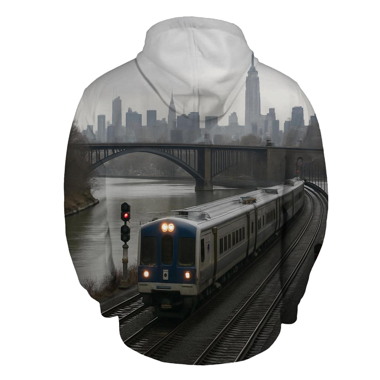 Harlem River Rail Curve With Midtown Beyond hoodie styles