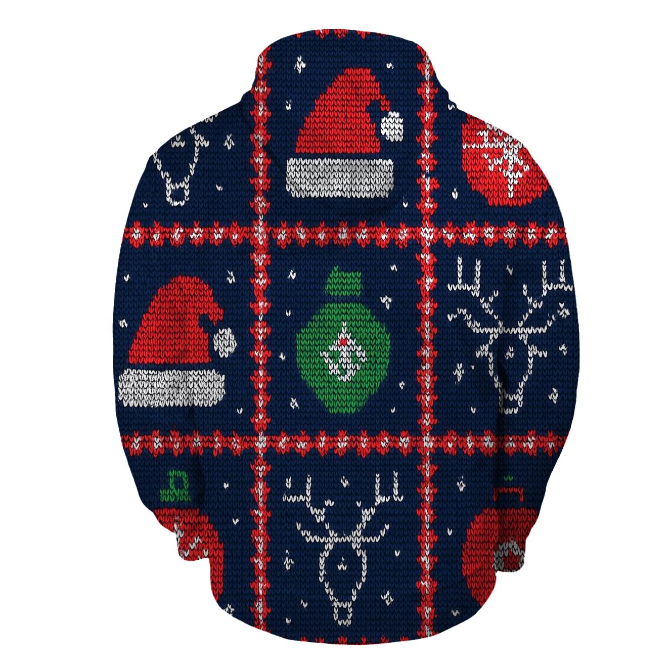Cosmic Caroler Reindeer Constellation Grid Design hoodie styles