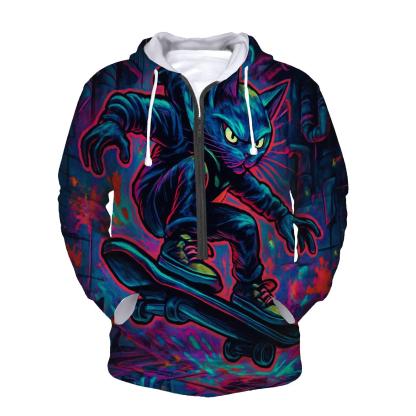 Prismatic Skatepark Alley Cat Mirage designer hoodies