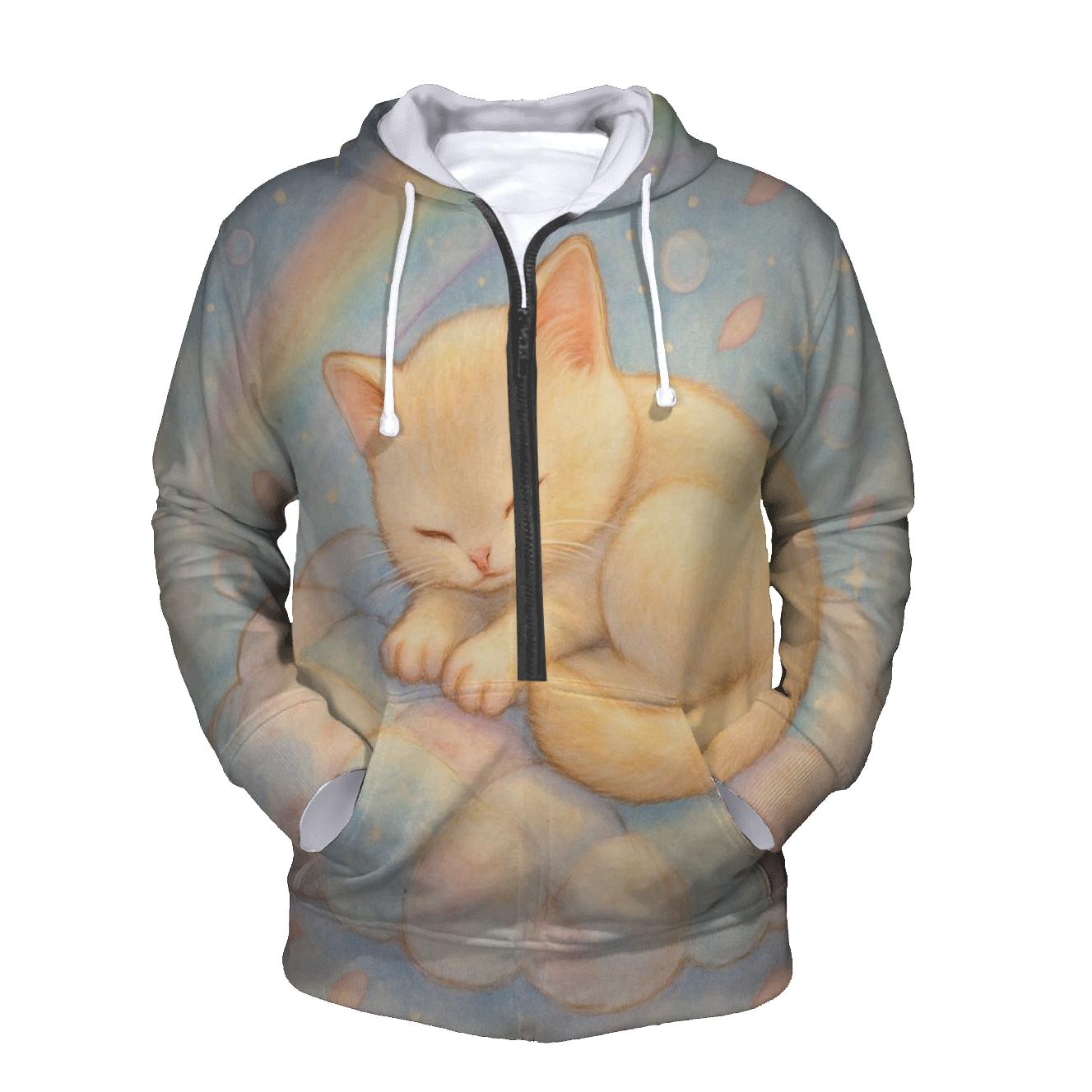 Aurora Quilt Cloud Kitten hoodie styles