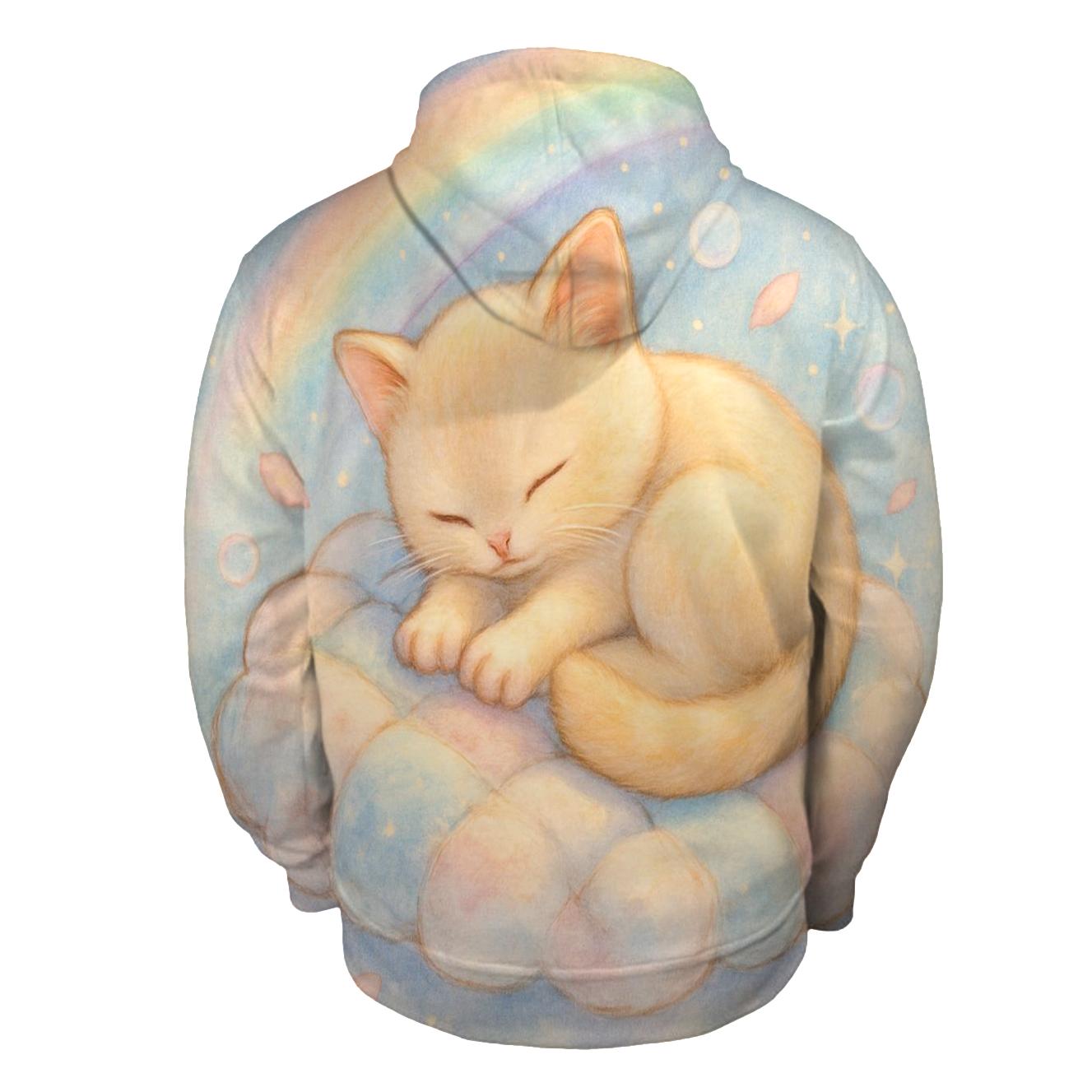 Aurora Quilt Cloud Kitten hoodie styles