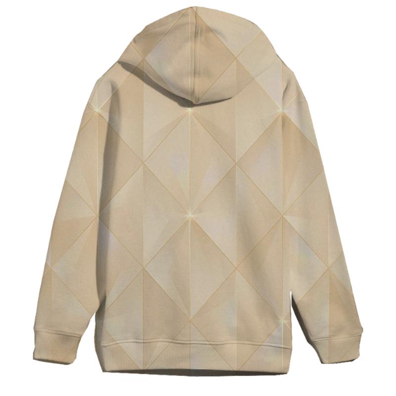 Champagne Prism Lattice graphic hoodies