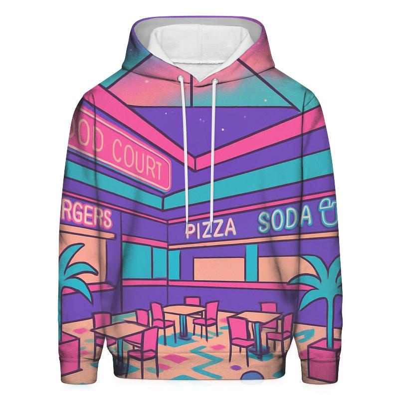 Miami Mall Food Court Nebula zip-up hoodies