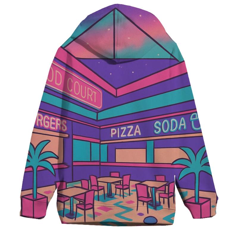 Miami Mall Food Court Nebula zip-up hoodies