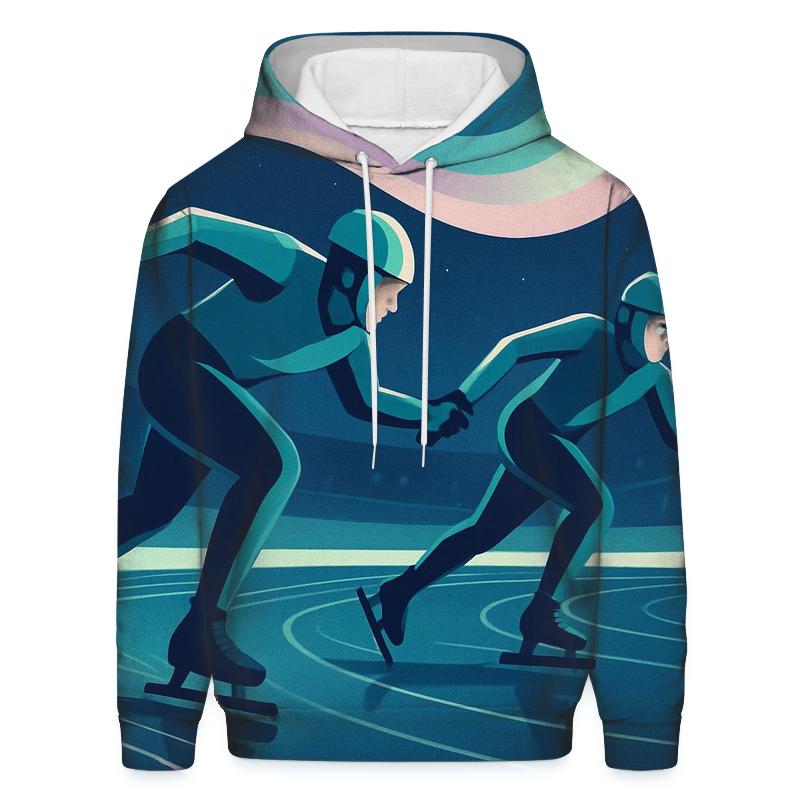 Aurora Ice Sprint Relay designer hoodies