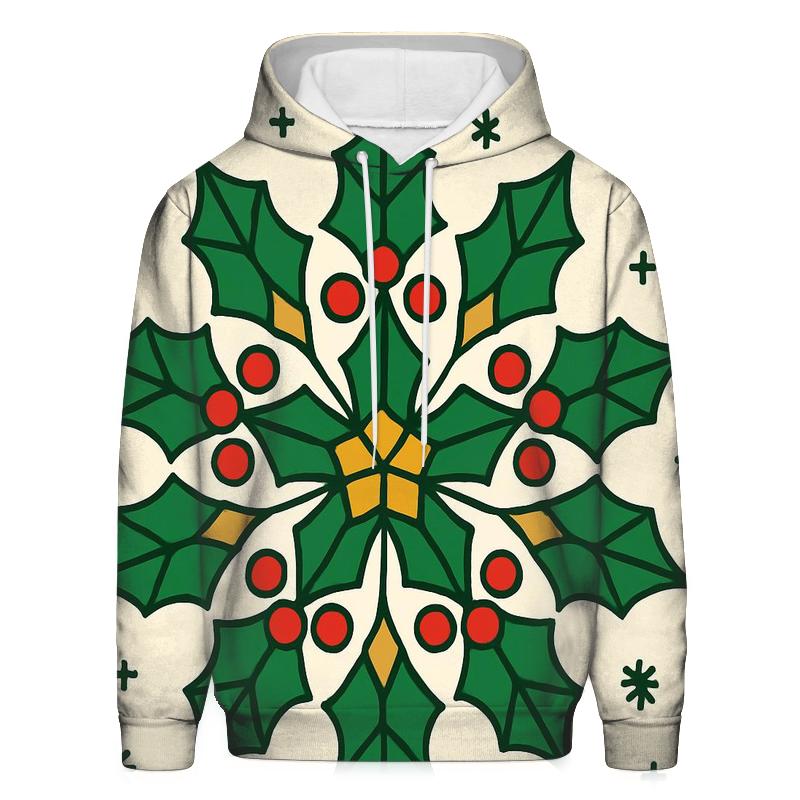 Celestial Holly Star Lattice graphic hoodies