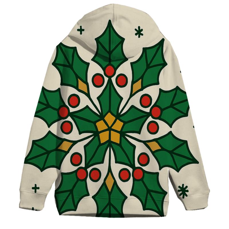 Celestial Holly Star Lattice graphic hoodies