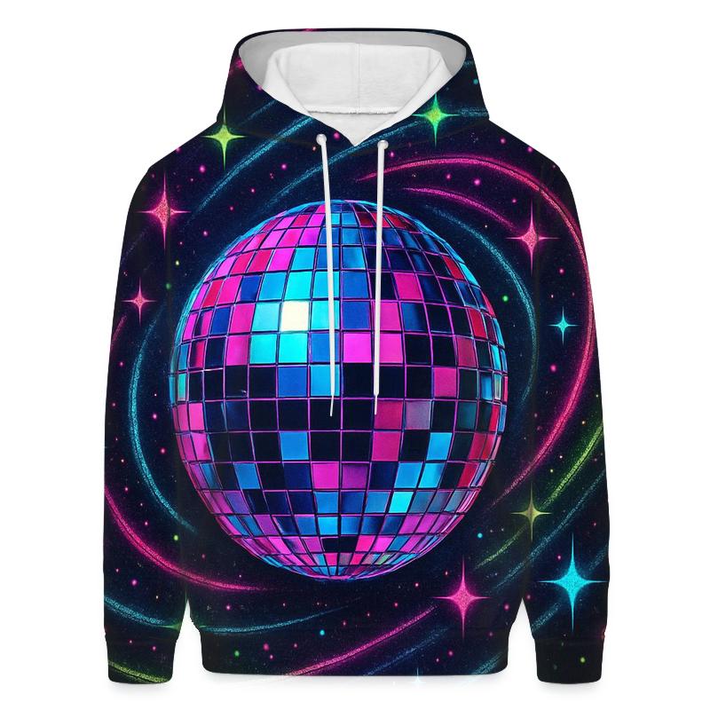 Neon Disco Orbital custom hoodies