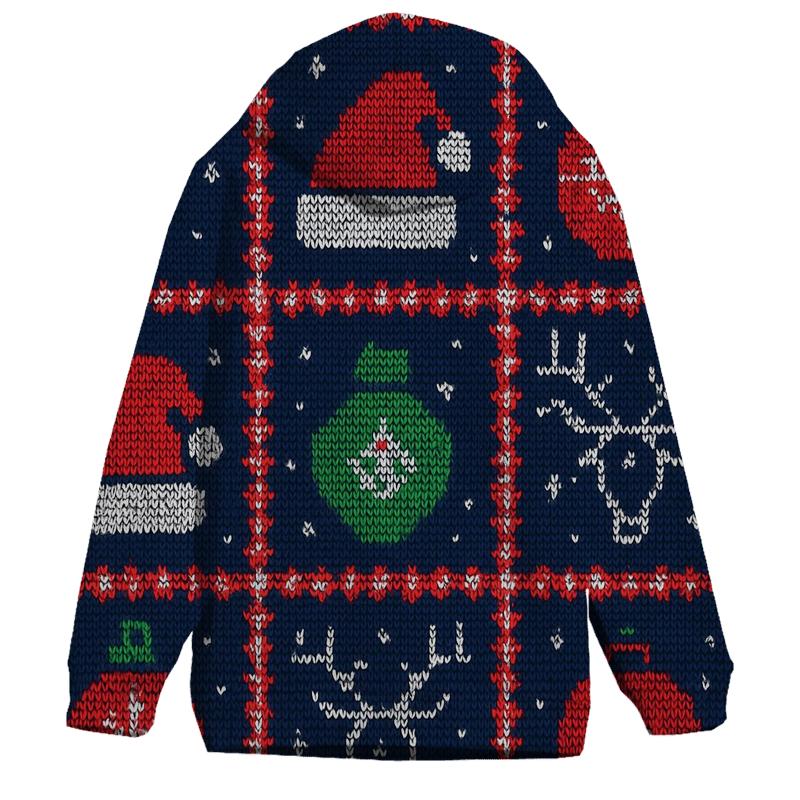 Cosmic Caroler Reindeer Constellation Grid Design custom hoodies