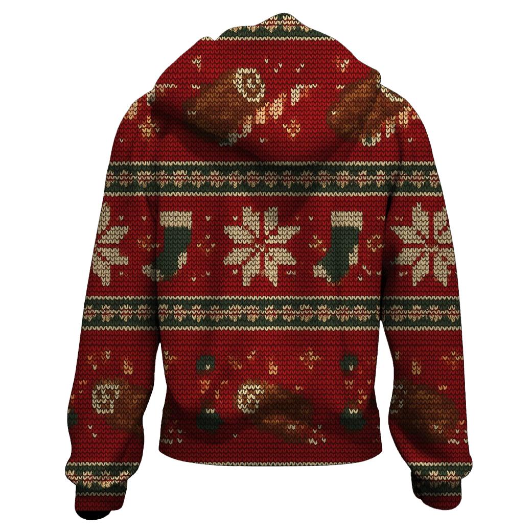 Jolly Yule Log Rocket Row Design custom hoodies