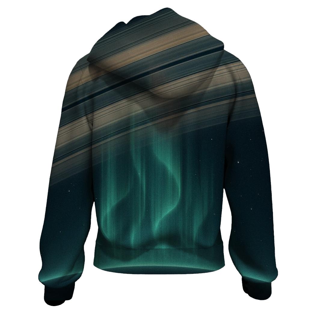 Ring Plane Auroral Horizon embroidered hoodies