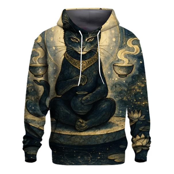 Lunar Tea Ceremony Guardian Cat heavyweight hoodies