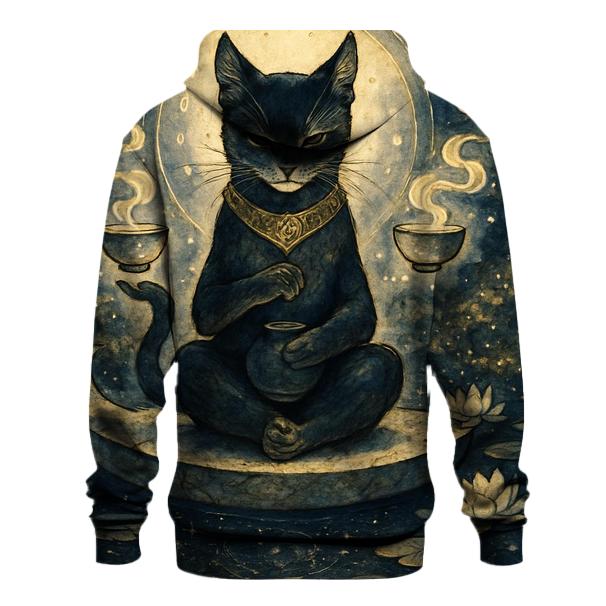 Lunar Tea Ceremony Guardian Cat heavyweight hoodies