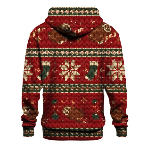 Jolly Yule Log Rocket Row Design graphic hoodies