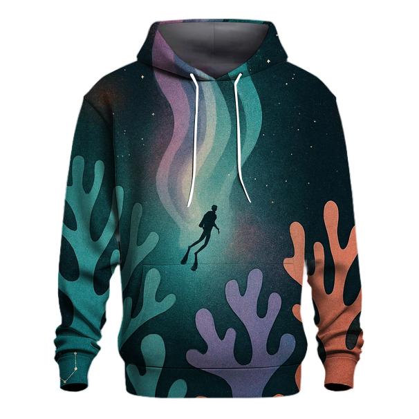 Aurora Reef Cosmic Collage hoodie trends