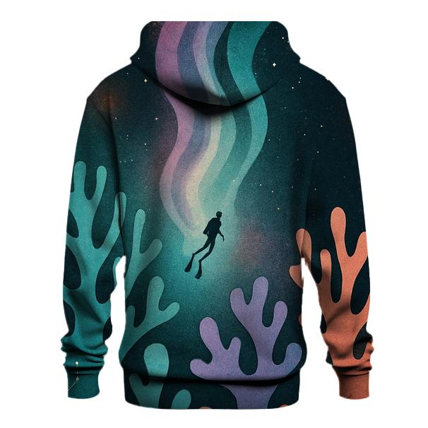 Aurora Reef Cosmic Collage hoodie trends