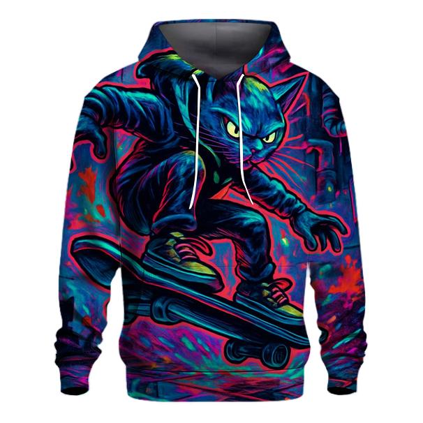 Prismatic Skatepark Alley Cat Mirage embroidered hoodies