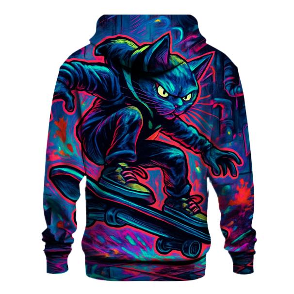 Prismatic Skatepark Alley Cat Mirage embroidered hoodies