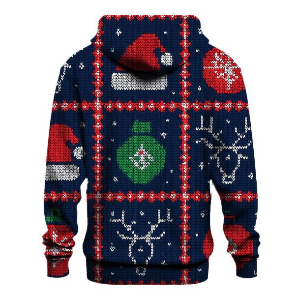 Cosmic Caroler Reindeer Constellation Grid Design custom hoodies