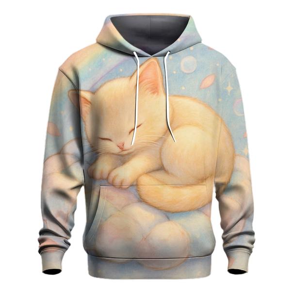 Aurora Quilt Cloud Kitten zip-up hoodies