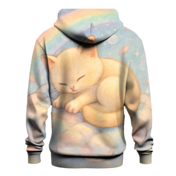 Aurora Quilt Cloud Kitten zip-up hoodies