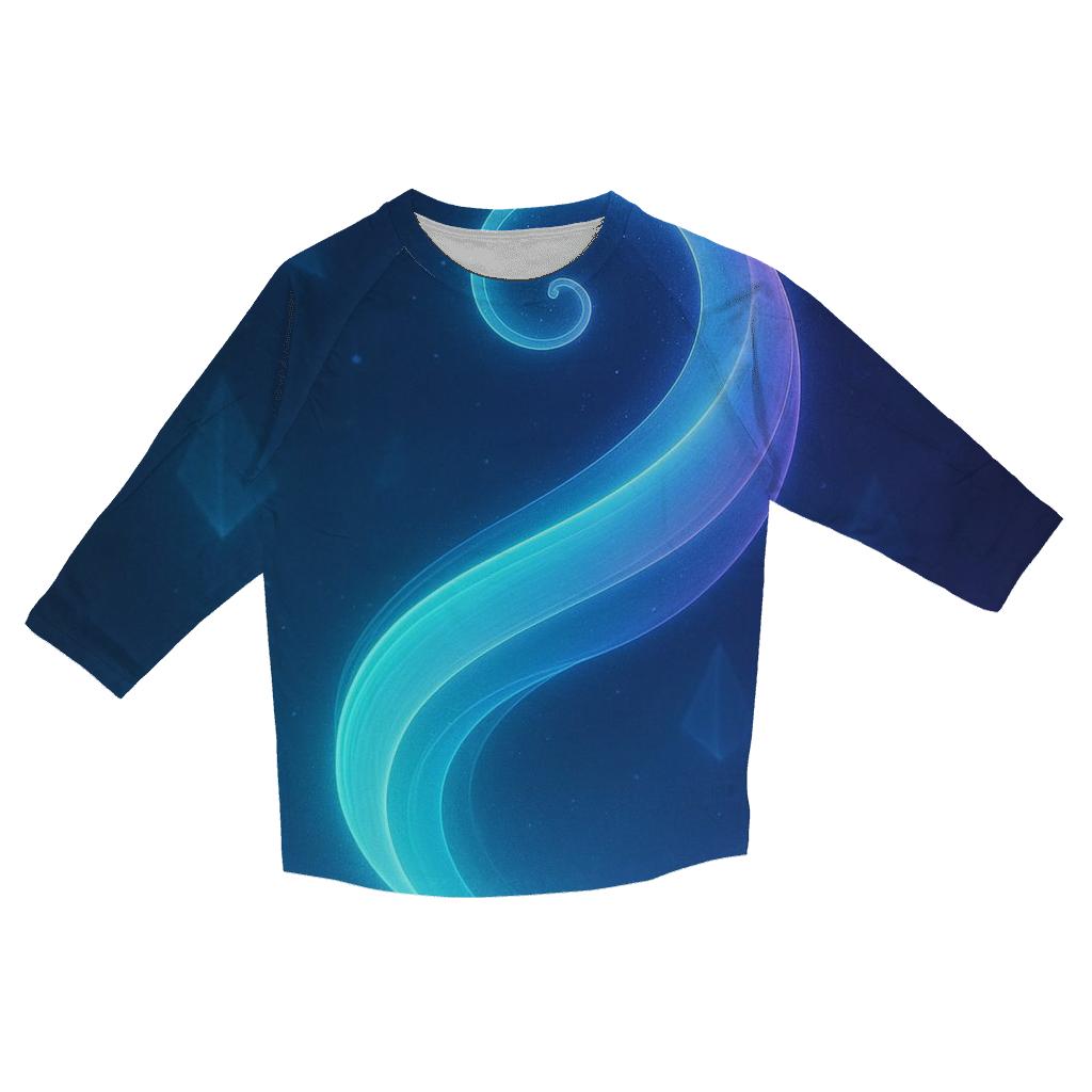 Aurora Prism Tide custom 3/4 sleeve shirts