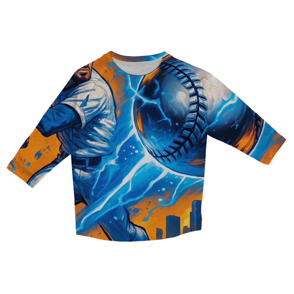 Chrome Fastball Over Sunset Boulevard designer 3/4 sleeve blouses