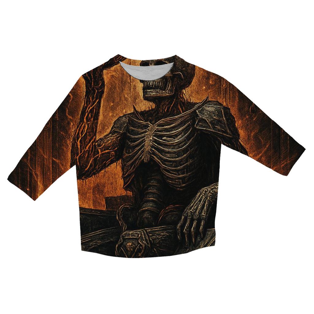The Crowned Furnace Warden stylish quarter sleeve tops
