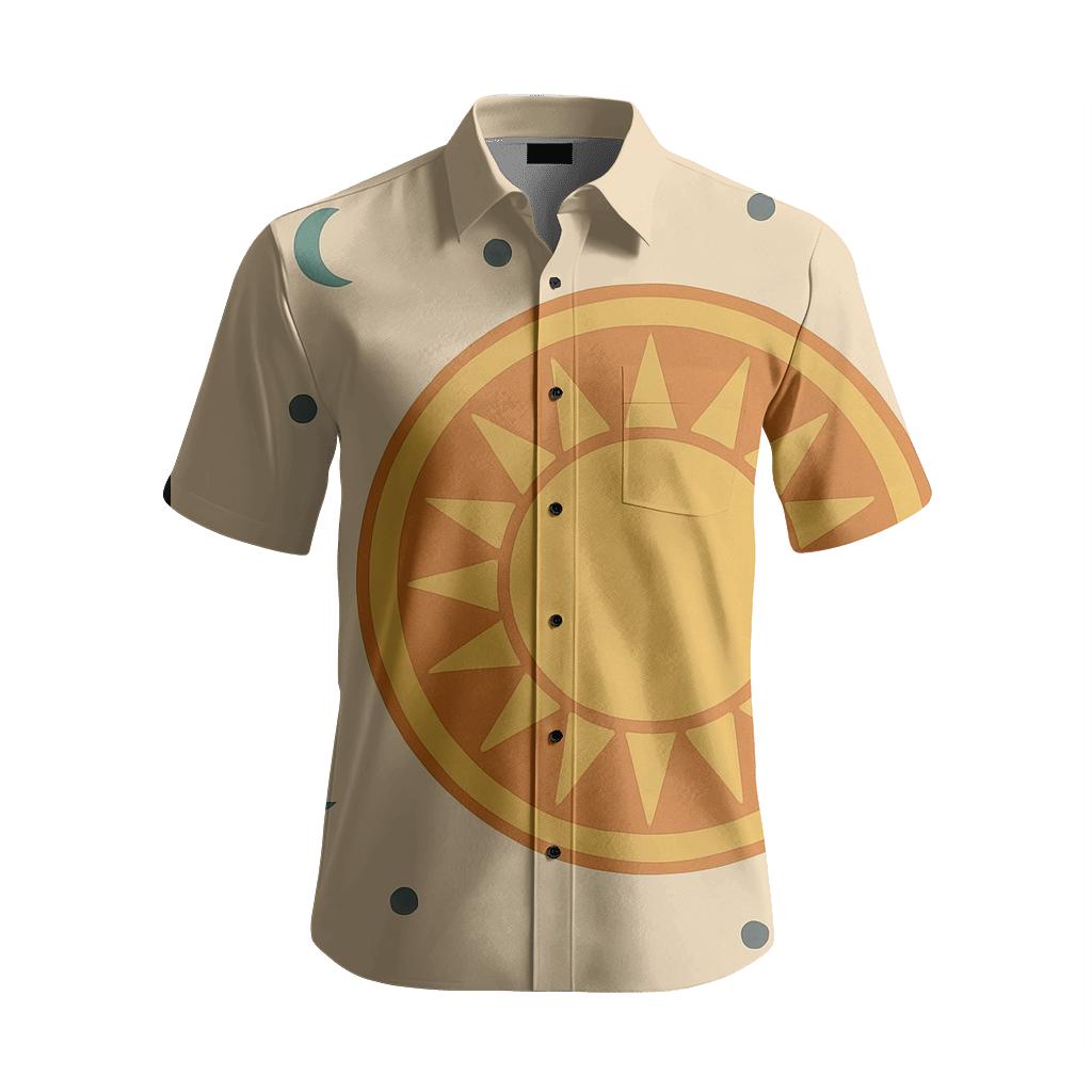 Solar Halo Medallion Scatter embroidered logo shirts