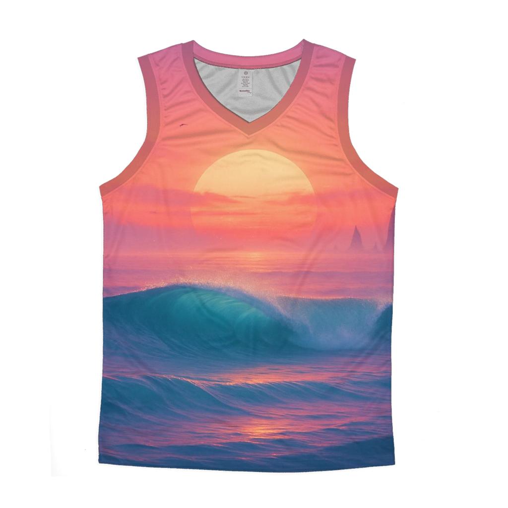 Eclipse Surf At The Coral Horizon cotton sleeveless tops