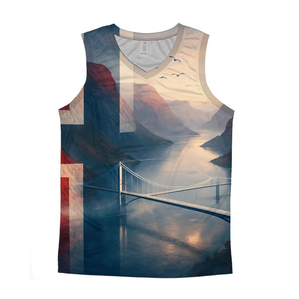 Norway Fjord Aurora Flagscape stylish racerback tanks