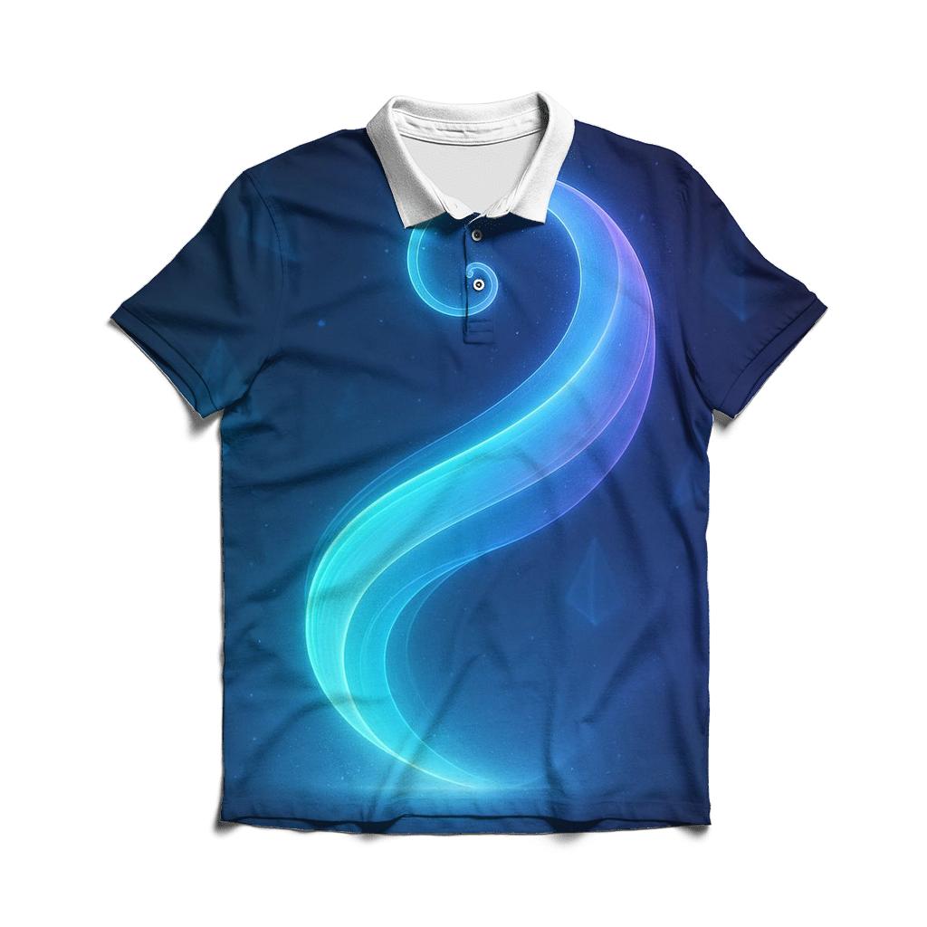 Aurora Prism Tide personalized polo shirts