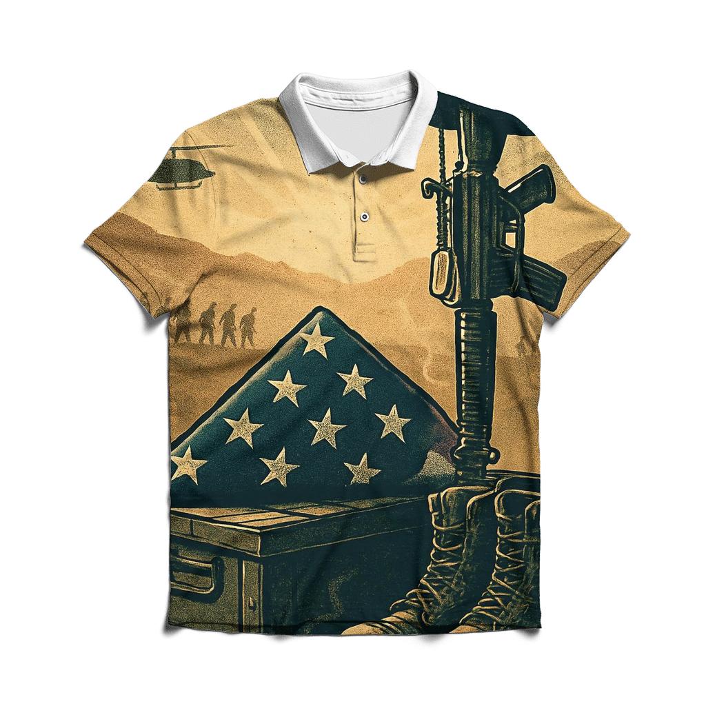 Desert Vigil Of The Folded Stars personalized polo shirts