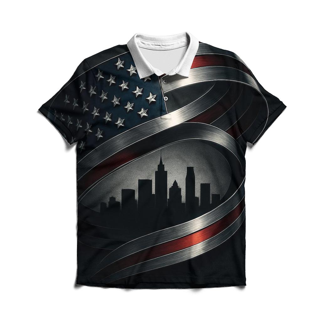 Steelwave Union Banner stylish collar polo tees